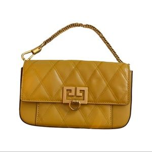 Givenchy mini pouch in Golden, mustard yellow